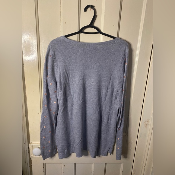 Old Navy polka dot embroidered sweater - Picture 3 of 5